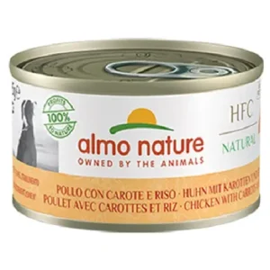 Almo Nature HFC Natural Pollo Carote e Riso 95g Lattina Cani Adulti