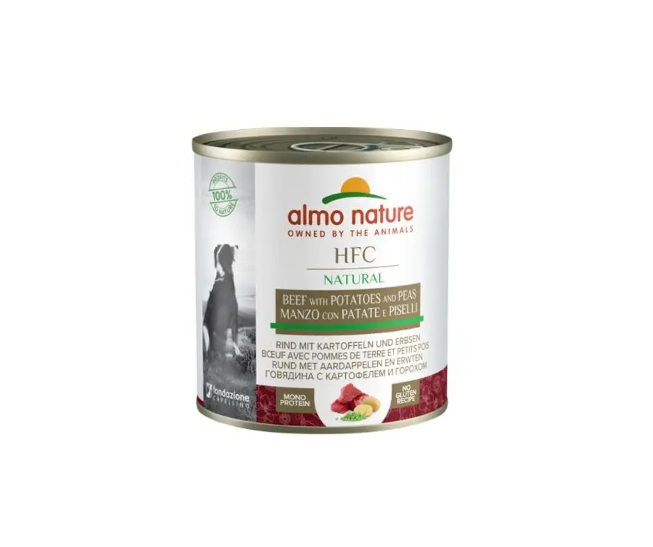 Almo Nature HFC Natural Manzo Patate e Piselli 290g Lattina Cani Adulti - immagine 2