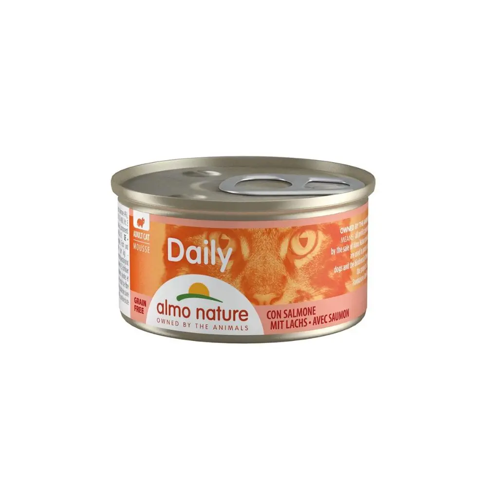 Almo Nature Daily Mousse Salmone 85g Lattina Gatti Adulti - immagine 2