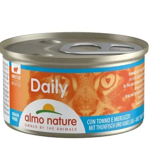 Almo Nature Daily Mousse Tonno e Merluzzo 85g Lattina Gatti Adulti