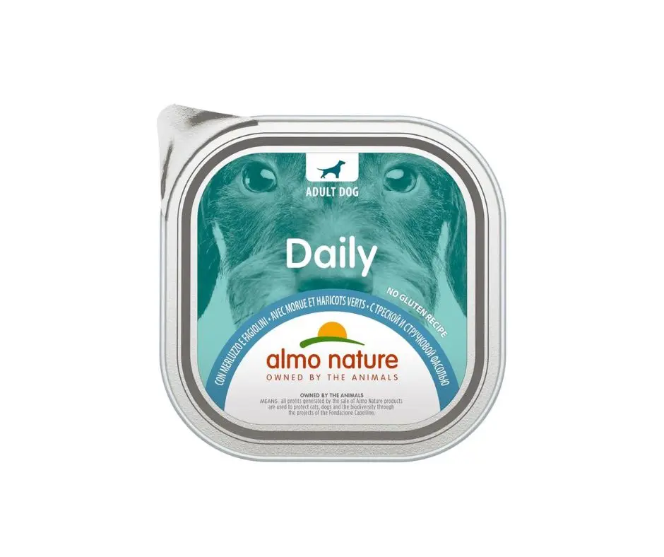 Almo Nature Daily Merluzzo e Fagiolini 100g Vaschetta Cani Adulti - immagine 2