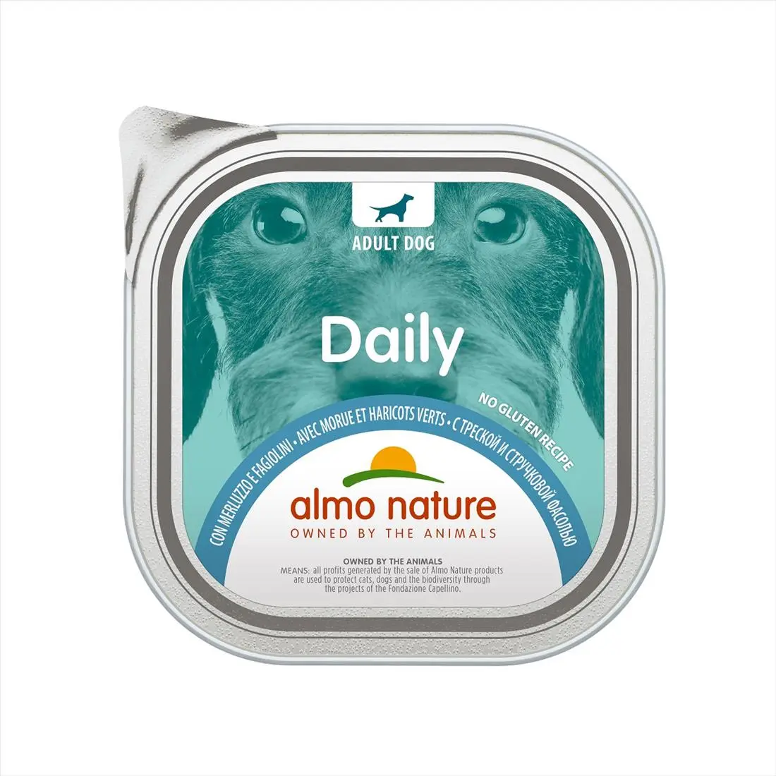 Almo Nature Daily Merluzzo e Fagiolini 300g Vaschetta Cani Adulti - immagine 2