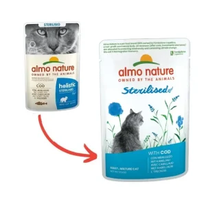 Almo Nature Holistic Sterilised con Merluzzo 70g Bustina Gatti Adulti