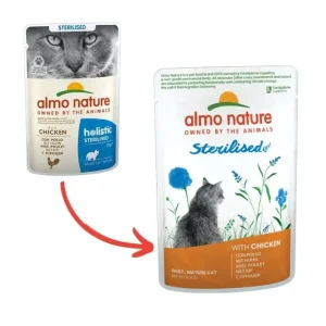 Almo Nature Holistic Sterilised con Pollo 70g Bustina Gatti Adulti