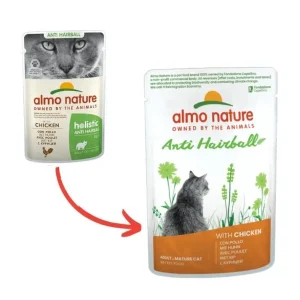 Almo Nature Holistic Anti Hairball con Pollo 70g Bustina Gatti Adulti