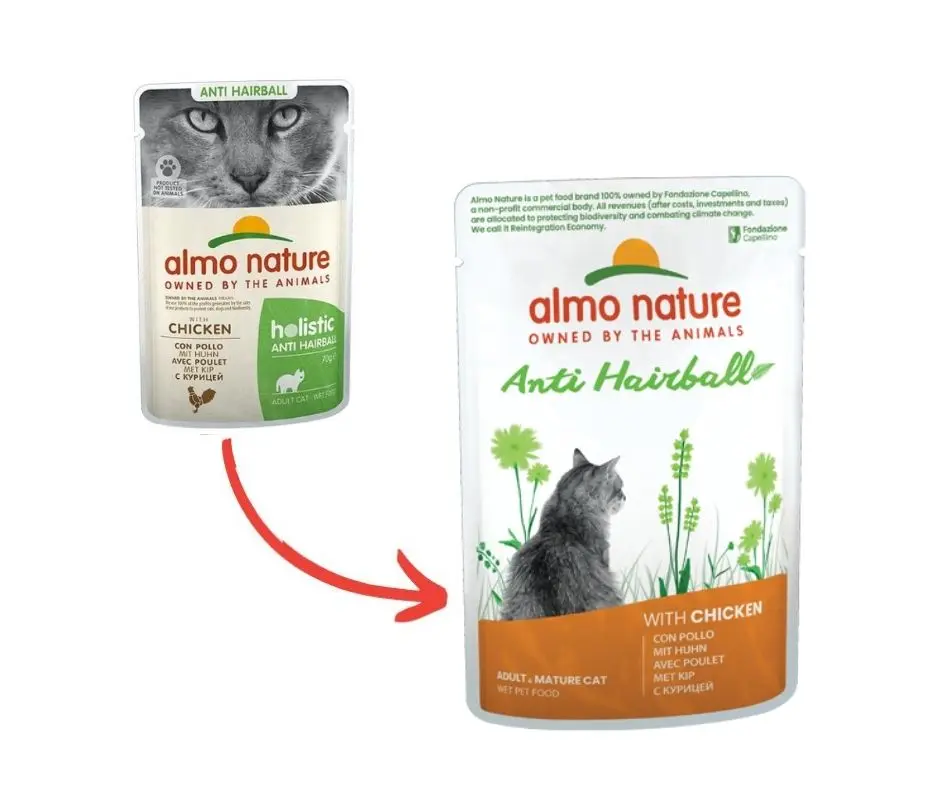 Almo Nature Holistic Anti Hairball con Pollo 70g Bustina Gatti Adulti - immagine 2