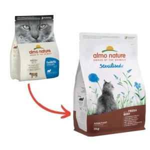 Almo Nature Holistic Sterilised Manzo Fresco 2kg Crocchette Gatti