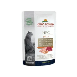 Almo Nature Filetti Di Tonno e Pollo Con Prosciutto Jelly 55g Gatti Adulti