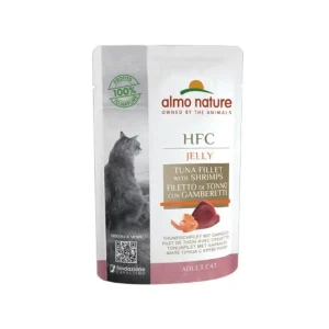 Almo Nature Filetto Di Tonno Con Gamberetti Jelly Bustina 55g Gatti Adulti