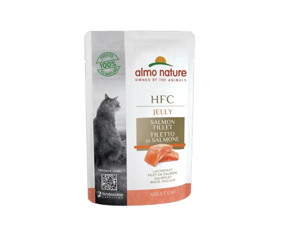 Almo Nature Filetto Di Salmone Jelly Bustina 55g Gatti Adulti