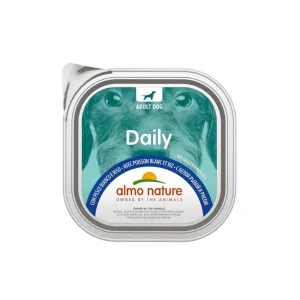 Almo Nature Daily Pesce Bianco e Riso 100g Vaschetta Cani Adulti