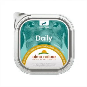 Almo Nature Daily Pollo Prosciutto e Formaggio 300g Vaschetta Cani Adulti