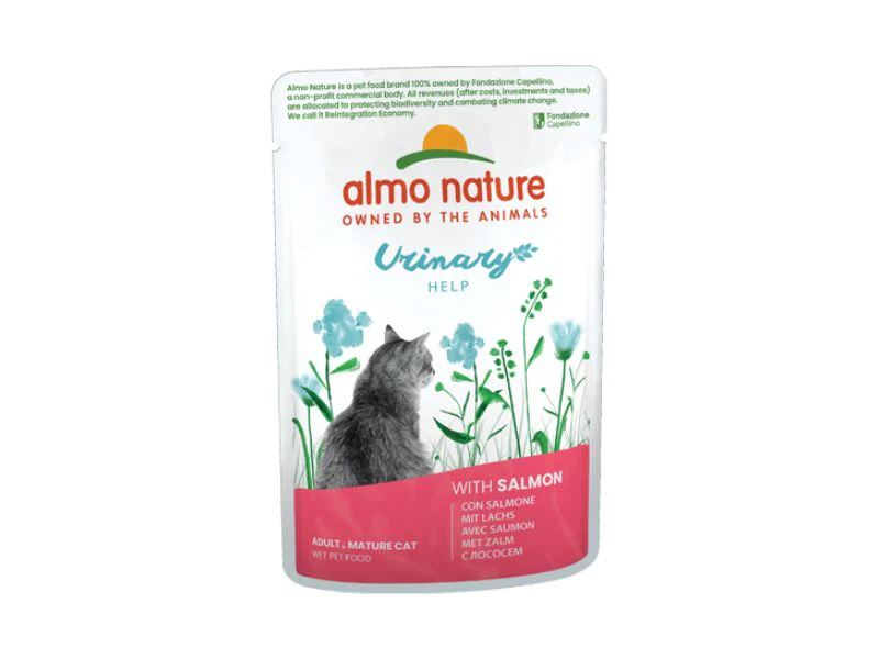 Almo Nature Holistic Urinary Helpl con Salmone 70g Bustina Gatti Adulti - immagine 2