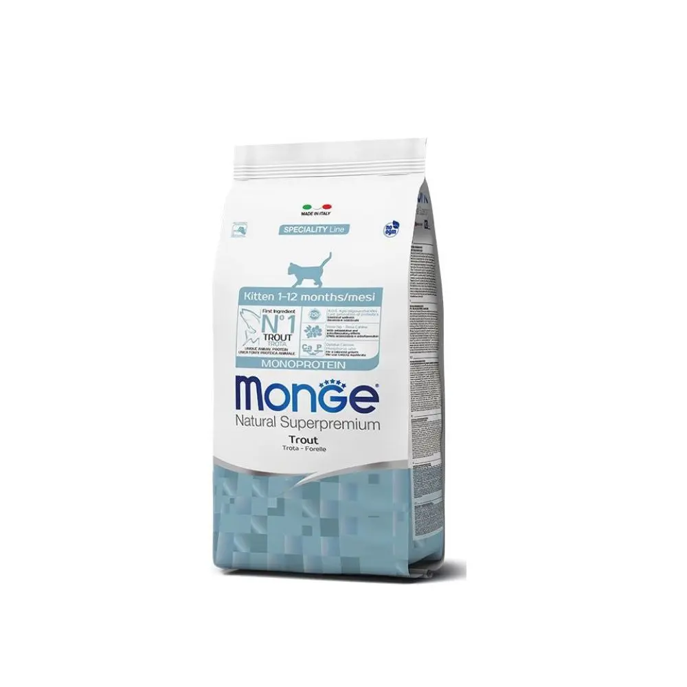 Monge Monoprotein Kitten Trota 400g Crocchette Gattini