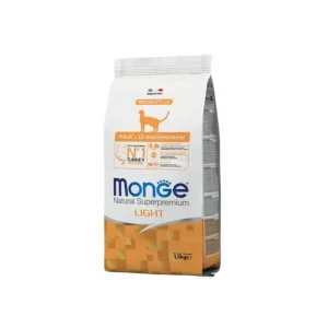 Monge Natural Light Tacchino 1.5kg Crocchette Gatti Adulti