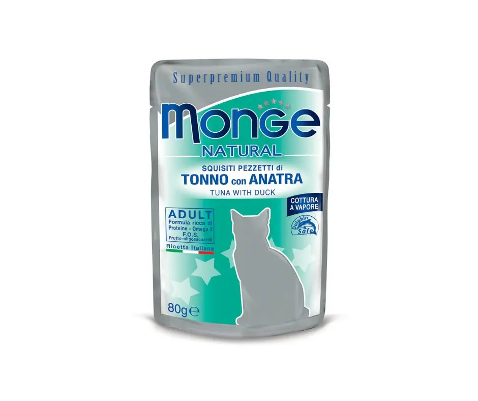 Monge Superpremium Tonno Con Anatra Bustine Da 80g Gatti Adulti - immagine 2