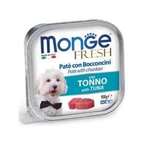 Monge Fresh Tonno Paté e Bocconcini Vaschetta 100g Cani Adulti