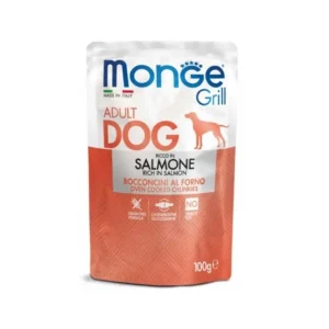 Monge Grill Bocconcini Con Salmone 100g Bustine Cani Adulti