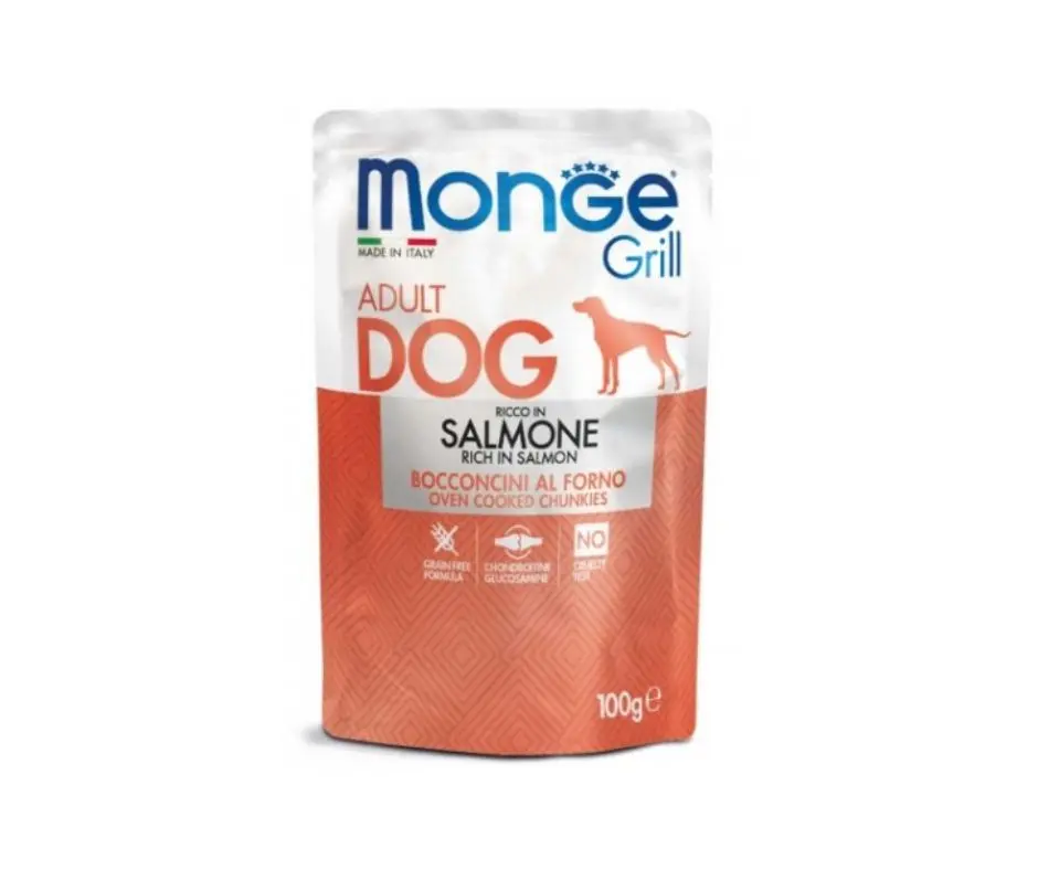 Monge Grill Bocconcini Con Salmone 100g Bustine Cani Adulti