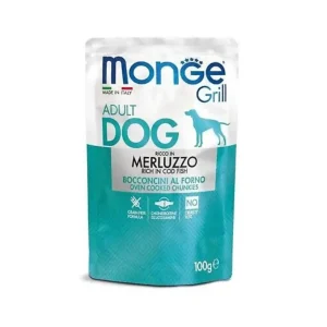 Monge Grill Bocconcini Con Merluzzo 100g Bustine Cani Adulti