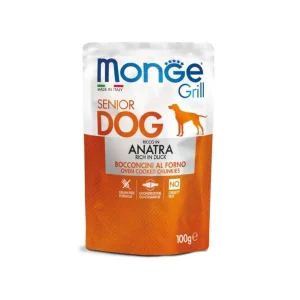 Monge Grill Senior Bocconcini Con Anatra Bustine Da 100g Cani Adulti