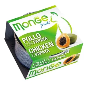 Monge Fruits Pollo Con Papaya Lattina 80g Gatti Adulti
