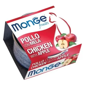 Monge Fruits Pollo Con Mela Lattina 80g Gatti Adulti