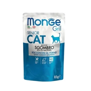 Monge Grill Senior Cat Bocconcini di Sgombro al Forno Bustine Gatti 85g