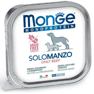 Monge Monoprotein Patè Solo Con Manzo Vaschette Da 150g Cani Adulti