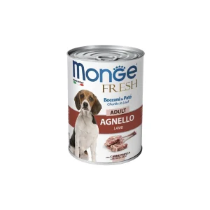 Monge Fresh Bocconi In Paté Con Agnello 400g Lattina Cani