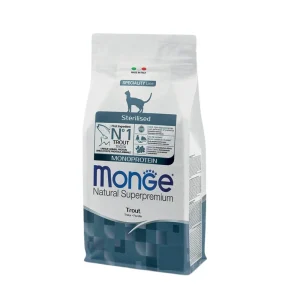 Monge Sterilized Monoprotein Trota 10Kg Crocchette Gatti