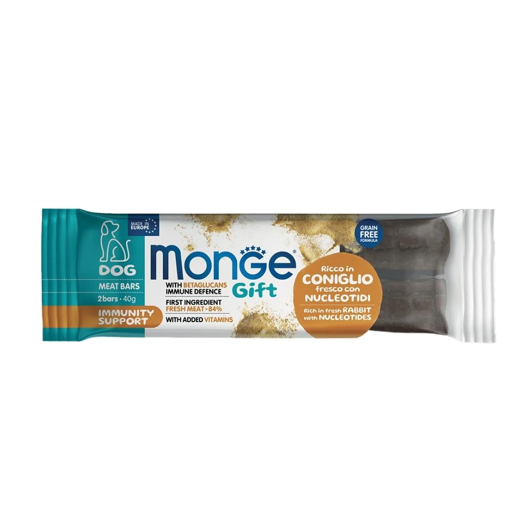 Monge Gift Meat Bars Mobility Support Trota e Curcuma 40g Snack Cani