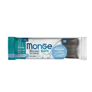 Monge Gift Meat Bars Puppy e Junior Maiale e Latte 40g Snack Cani