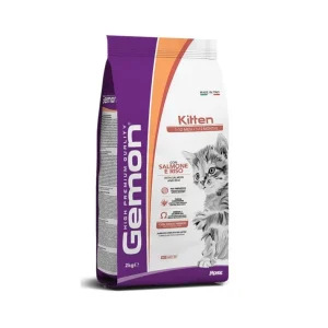 Monge Gemon Kitten Salmone e Riso 2Kg Crocchette Gattini
