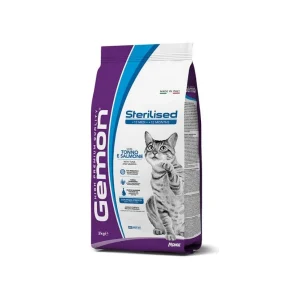 Monge Gemon Sterilised Tonno e Salmone Crocchette 2Kg Gatti Adulti