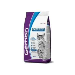 Monge Gemon Sterilised Tonno e Salmone 7Kg Crocchette Gatti Adulti