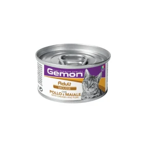 Gemon Adult Mousse con Pollo e Maiale 85g Lattina Gatti