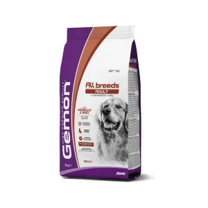 Gemon All Breeds Adult con Agnello e Riso 3Kg Crocchette Cani