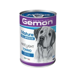 Gemon All Breeds Mature Paté Light con Tonno 400g Lattina Cani