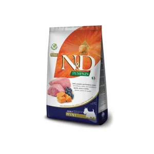 Farmina N&D Pumpkin Agnello e Mirtillo Adult Mini 2,5Kg Crocchette Cani Adulti