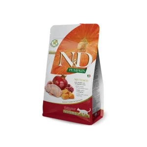 Farmina N&D Pumpkin Neutered Quaglia e Melograno 300g Crocchette Gatti Adulti