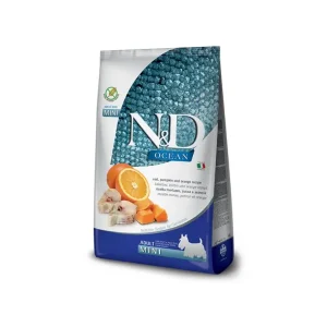 Farmina N&D Ocean Merluzzo Zucca Arancia 800g Crocchette Cani Adult Mini