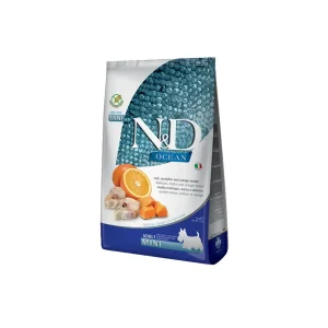 Farmina N&D Ocean Merluzzo Zucca Arancia 2,5Kg Crocchette Cani Mini Adult