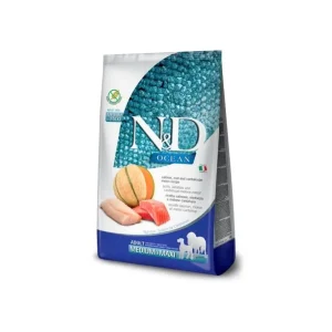 Farmina N&D Ocean Salmone Merluzzo Melone 2,5kg Crocchette Cani Medium Maxi