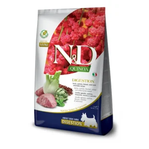 Farmina N&D Quinoa Digestion Agnello Mini Adult 2,5Kg Crocchette Cani