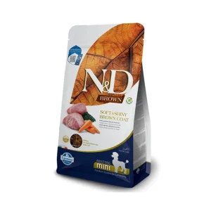Farmina N&D Brown Agnello Spirulina e Carote 2kg Crocchette Cani Mini Adult