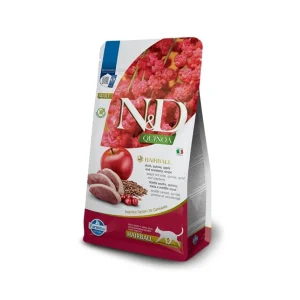 Farmina N&D Quinoa Hairball Anatra Mela e Mirtillo Rosso 1,5kg Crocchette Gatti