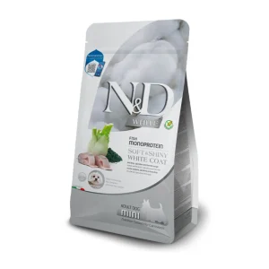 Farmina N&D White Spigola Spirulina e Finocchio 5kg Crocchette Cani Mini Adult