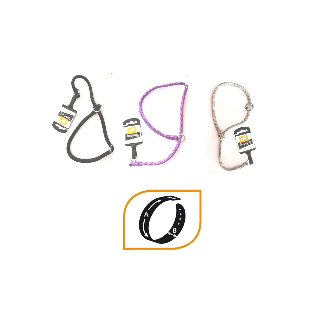Ferplast SPORT CS 13/60 Collare semi-strangolo per Cani Nero, Grigio o Viola - immagine 2