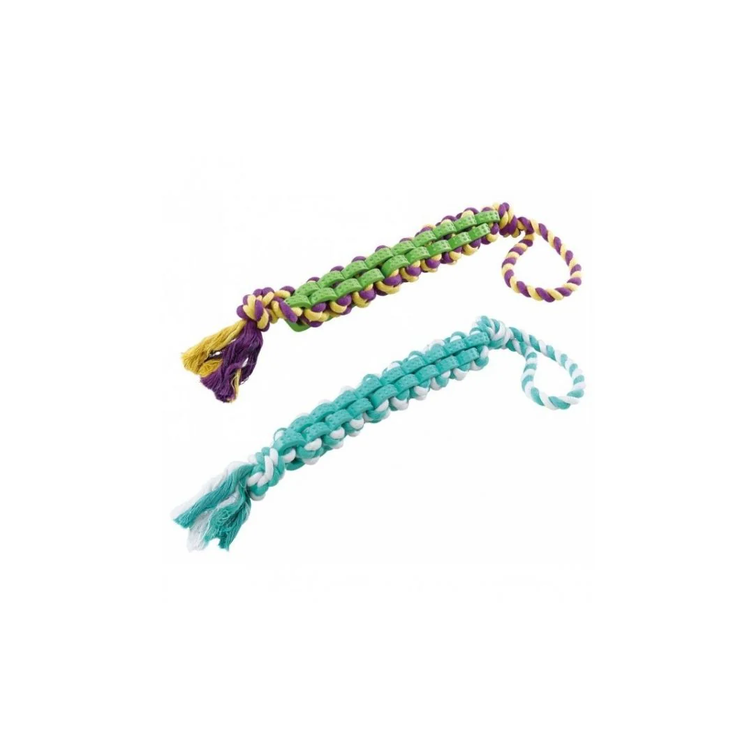 Ferplast Rubber Gioco Corda con Maniglia Colori Assortiti per Cani Small - immagine 2